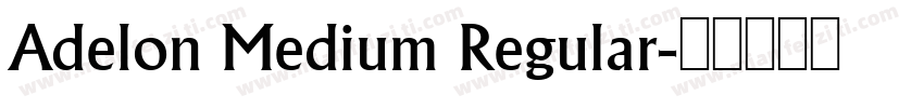 Adelon Medium Regular字体转换